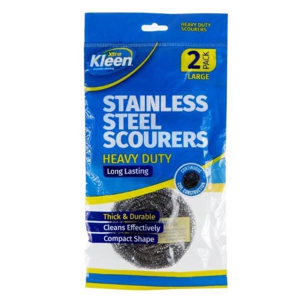 2 Pack Stainless Steel Scourer - 80g