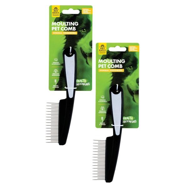 Pet Basic Moulting Comb - 18cm