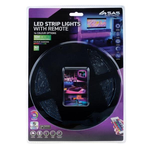 Led Strip Lights With Remote - 10m