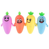Load image into Gallery viewer, Squeeze &amp; Stretch Cartoon Carrot - 9.5cm x 16cm
