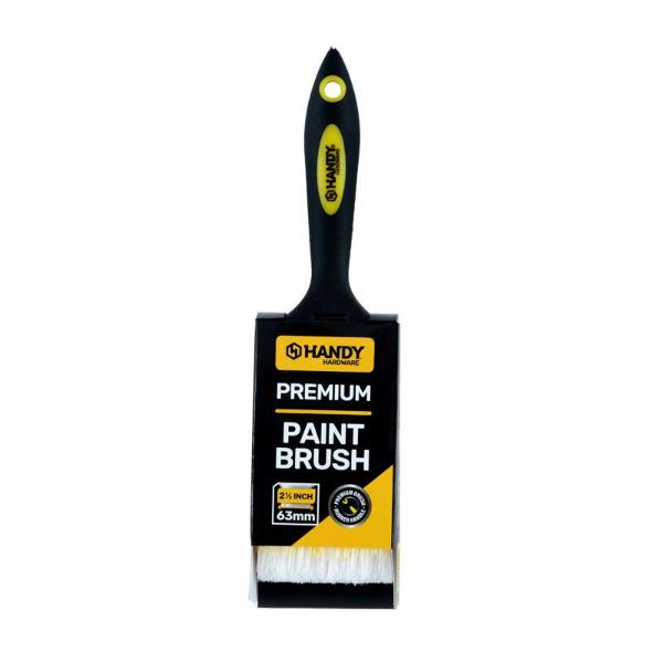 Paint Brush With Rubber Handle - 6.3cm