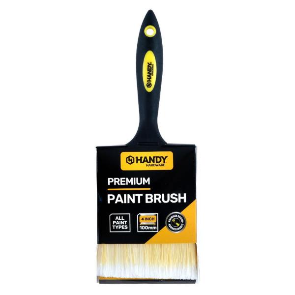 Paint Brush With Rubber Handle - 10cm