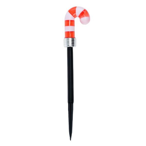 Solar Candy Cane Led Stake Light - 7.5cm x 40cm