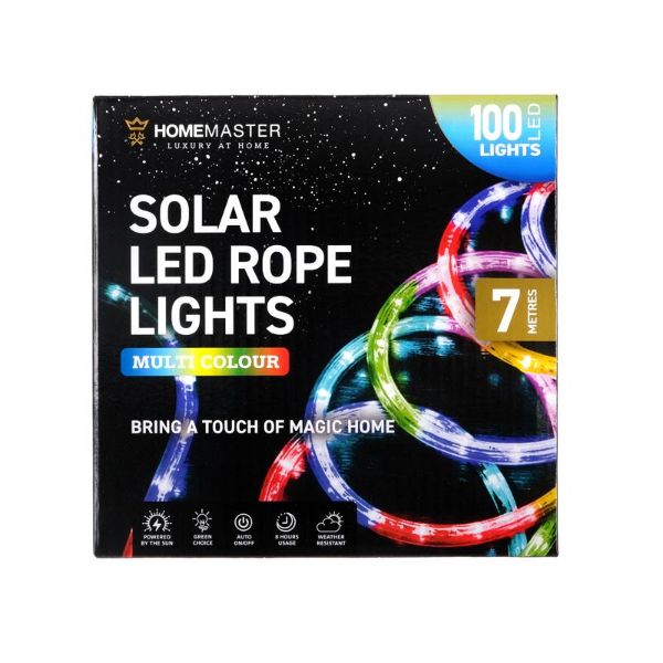 Multicolour Led Solar Rope Light - 7m