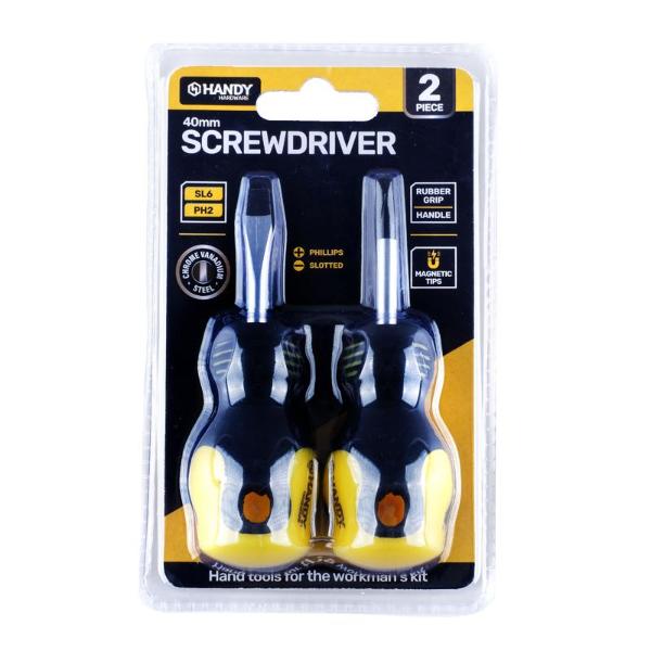 2 Pack Phillips & Flat Head Screwdriver - 4cm