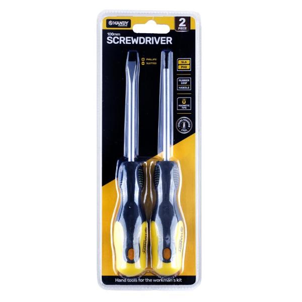 2 Pack Phillips & Flat Head Screwdriver - 10cm