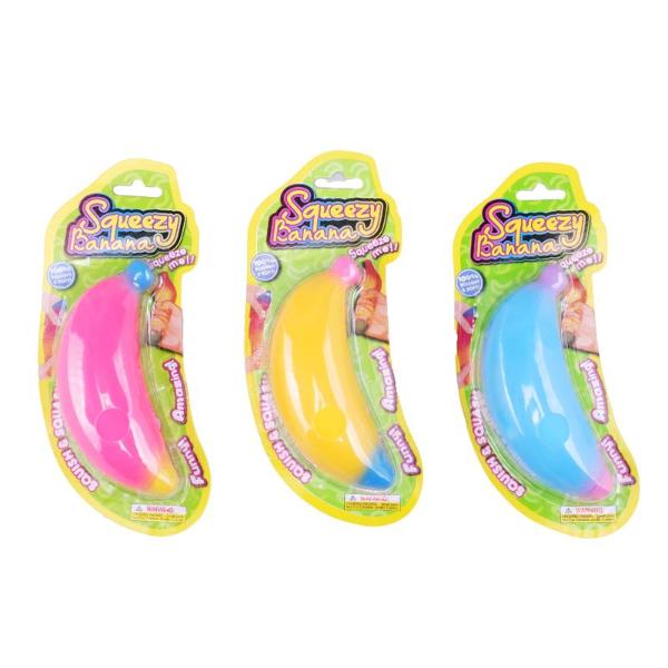 Squeezy Squishy Banana - 13cm x 4.5cm