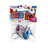 Load image into Gallery viewer, 6 Pack Assorted Jewel Rings
