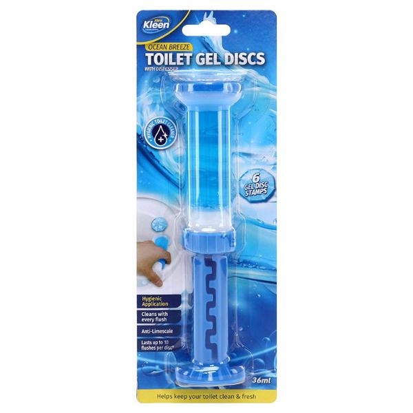 Ocean Breeze Toilet Gel Discs & Dispenser - 36ml