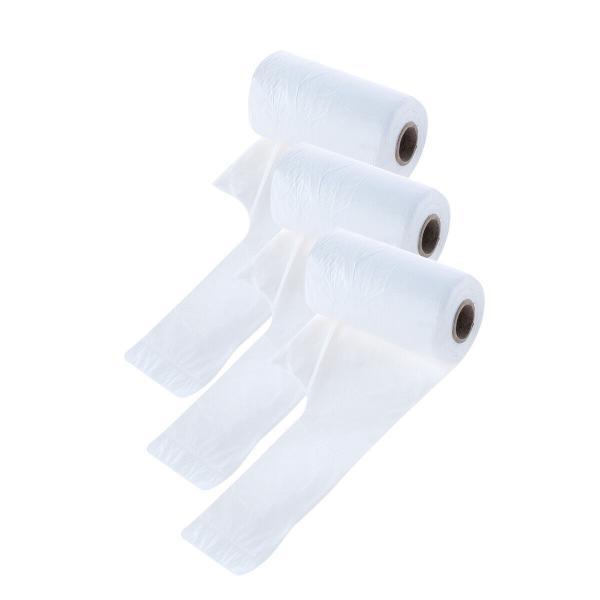 150 Pack White Durable Bin Bags With Handles - 51cm x 65cm