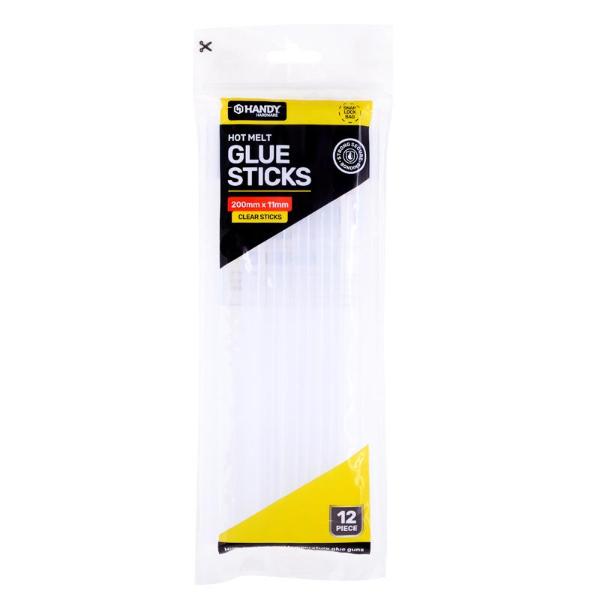 12 Pack Clear Hot Melt Glue Sticks - 20cm x 1.1cm