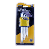 Load image into Gallery viewer, 9 Pack Has Key Ball End Short L Handle Metric
