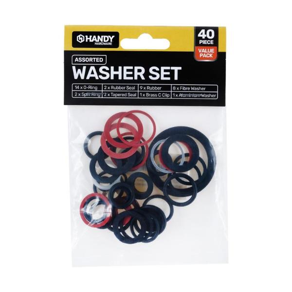 40 Pack Assorted Tool Accessories Washer Set | The Base Warehouse
