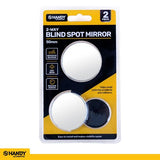 Load image into Gallery viewer, 2 Pack Adjustable With 2 Way Fully Adhesive Backing Blind Spot Mirror
