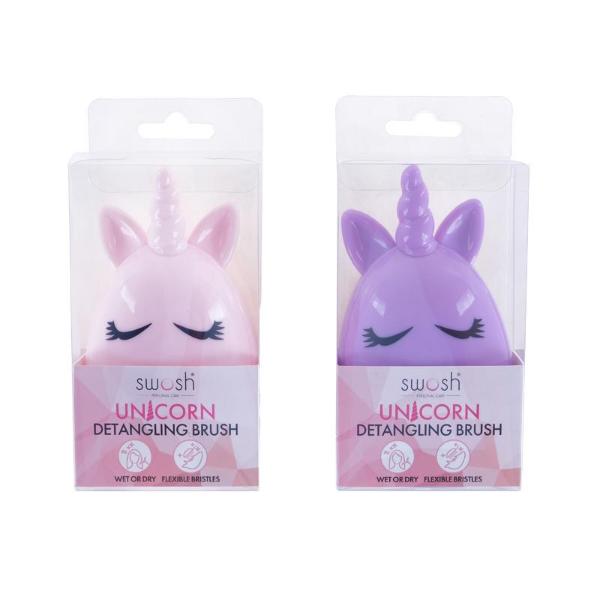 Unicorn Detangling Hair Brush - 12cm x 6.5cm