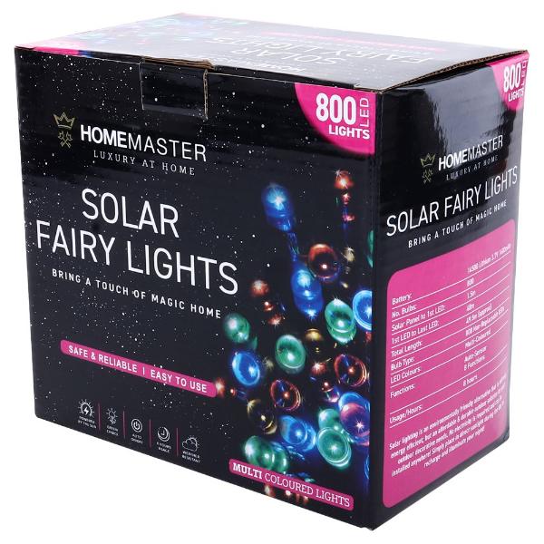 Multicolour Solar Led Fairy Light - 49.5cm