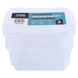 Load image into Gallery viewer, 2 Pack Transparent Lockable Container - 11cm x 8cm x 3.5cm x 5.5cm
