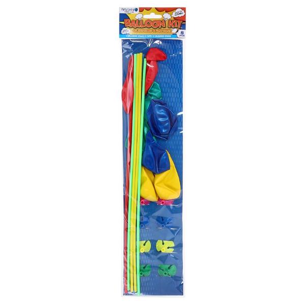 8 Pack Assorted Balloon Kit