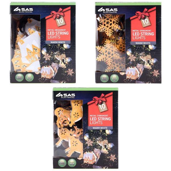 Premium Metal Battery Operated Series 3 Fairy String Light Ornament - 210cm