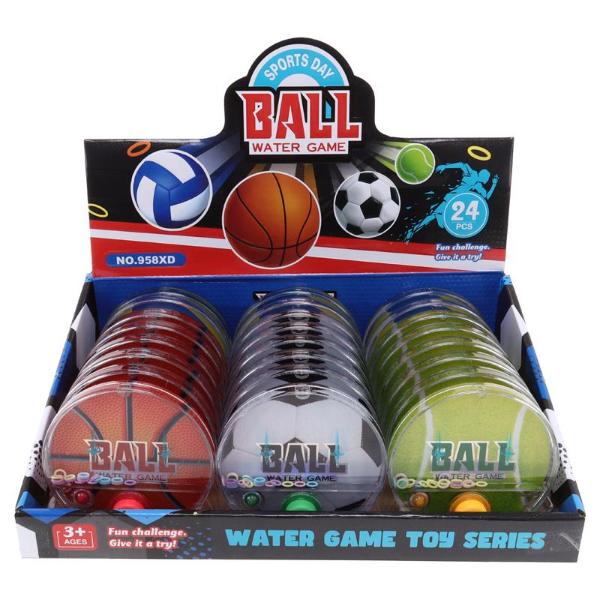 Sporting Ball Handheld Water Skill Game - 8cm x 2cm