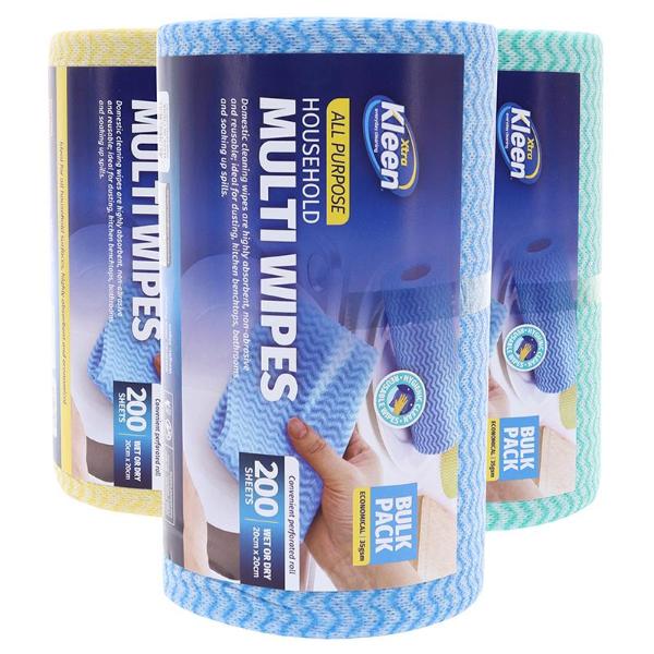 200 Pack All Purpose Wipes - 20cm x 20cm