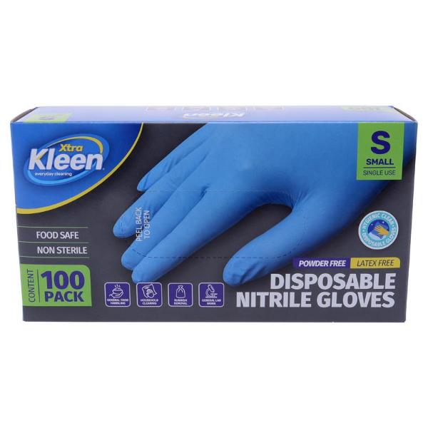 100 Pack Small Powder Free Disposable Gloves