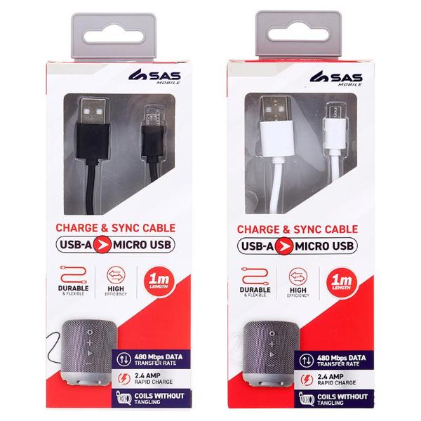 Charge & Sync Cable Usb A Micro Pvc Cable