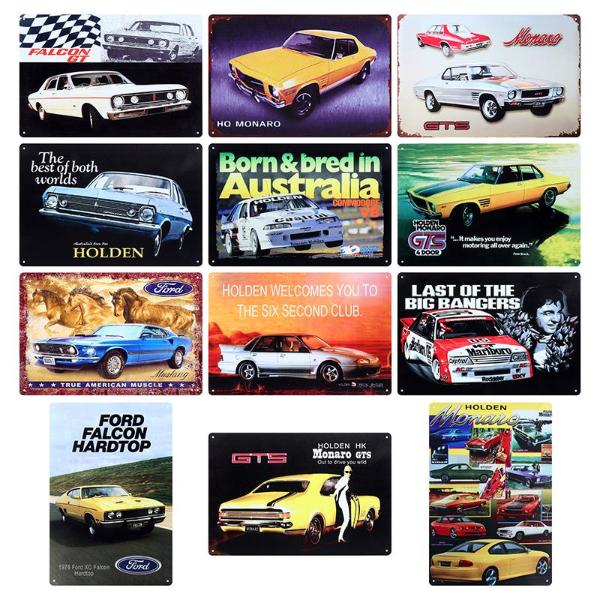 Assorted Man Cave Metal Accessories Signs - 20cm x 30cm