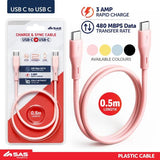 Load image into Gallery viewer, Charge &amp; Sync Usb C To Usb C Short Cable - 50cm
