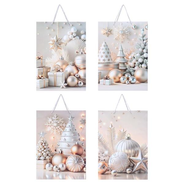 Large Premium Glitter Christmas Series Two Gift Bag - 30cm x 42cm x 12cm