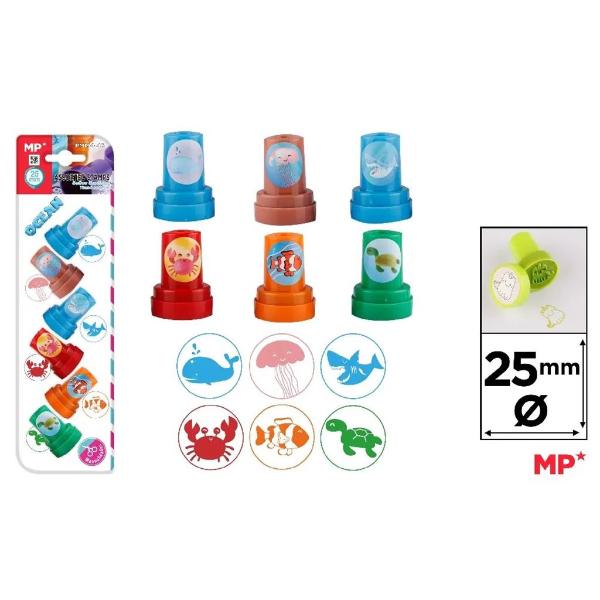 6 Piece Kids Colour Stamp Set