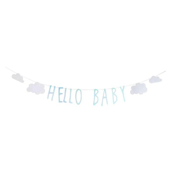Blue Hello Baby Bunting - 400cm