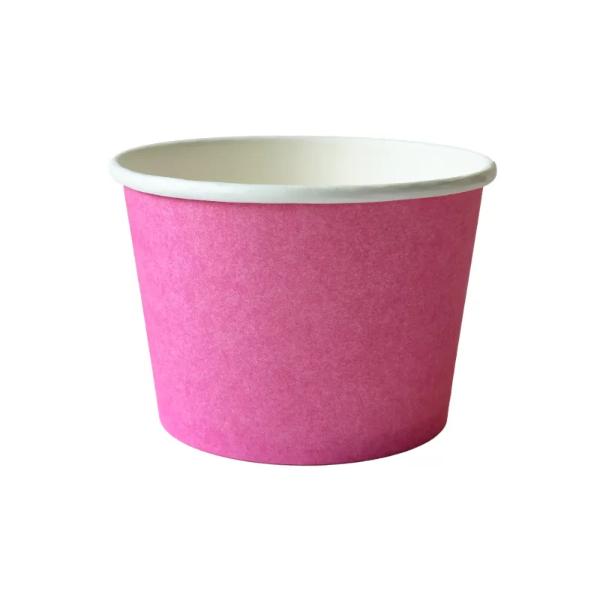 12 Pack Pink Paper Tubs - 16oz