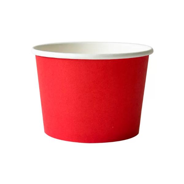 12 Pack Red Paper Tubs - 16oz