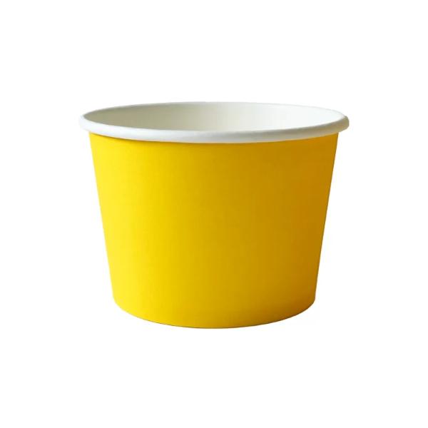 12 Pack Yellow Paper Tubs - 16oz