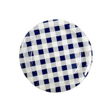 Load image into Gallery viewer, 20 Pack Blue Gingham Paper Plate - 22cm
