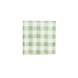 Load image into Gallery viewer, 25 Pack Green Gingham Cocktail Napkin - 25cm x 25cm
