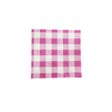 Load image into Gallery viewer, 25 Pack Pink Gingham Cocktail Napkin - 25cm x 25cm
