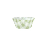 Load image into Gallery viewer, 25 Pack Green Gingham Cupcake Cup - 7cm x 3cm x 5cm

