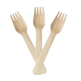 Load image into Gallery viewer, 100 Pack Bulk Wooden Fork
