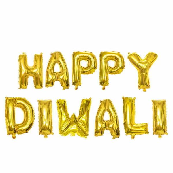 Happy Diwali Letter Foil Balloon - 36cm