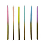 Load image into Gallery viewer, 12 Pack Pastel Ombre Party Candles
