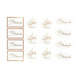 Load image into Gallery viewer, 14 Pack Rose Gold Eid Mubarak Stickers
