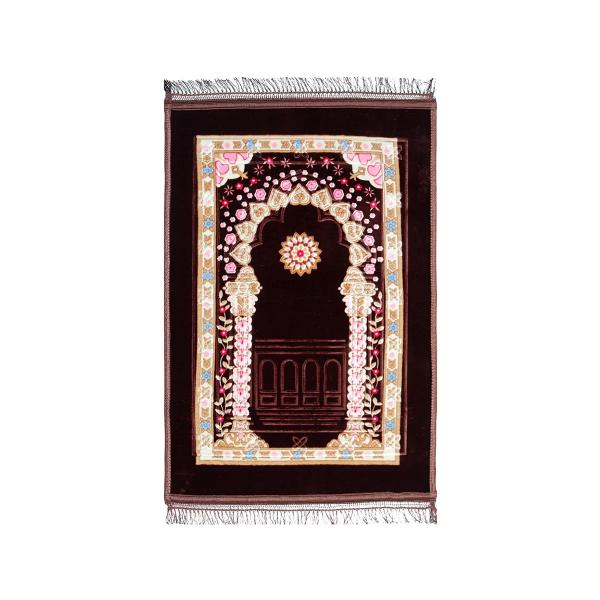 Deep Brown Soft Praying Rug - 120cm x 80cm