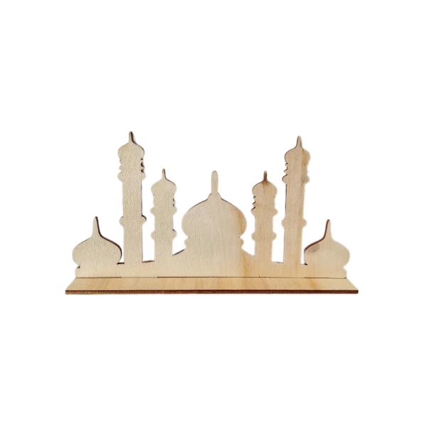 Eid Mubarak Wooden Table Decoration - 10cm