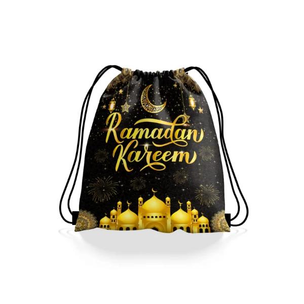 Ramadan Kareem Black Bag - 27cm x 32cm