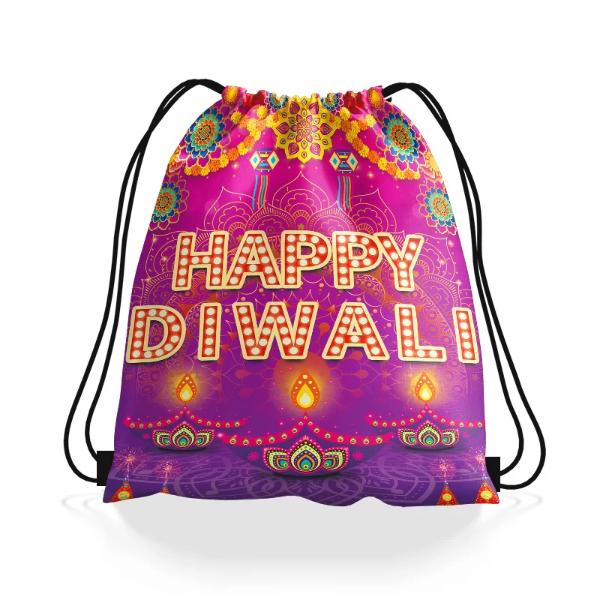 Happy Diwali Backpack - 34cm x 27cm