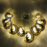Load image into Gallery viewer, 10 Eid LED Moon Light Garland - 165cm
