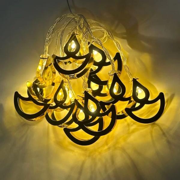 10 Luz Led Diwali Diya Light String - 165cm