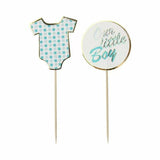 Load image into Gallery viewer, 8 Pack Baby Blue Picks - 8cm
